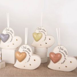 DIFFUSORE ESSENZA LED CON CUORICINO E FRASE "VA DOVE TI PORTA IL CUORE"