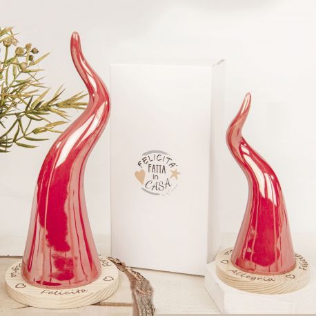 CORNETTI ARTISTICI PORCELLANA E LEGNO