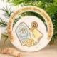 BOMBONIERA ICONA SANTA CRESIMA CON SIMBOLI SACRI