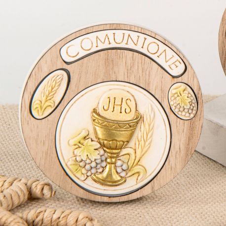 BOMBONIERA SACRA PRIMA COMUNIONE - CALICE, OSTIA E SPIGA
