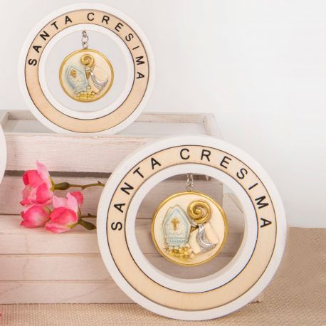 BOMBONIERA SACRA SANTA CRESIMA ICONA ARTISTICA SIMBOLI SACRAMENTO