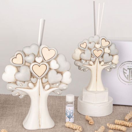 DIFFUSORE ALBERO DELLA VITA CON INNAMORATI BOMBONIERE MATRIMONIO