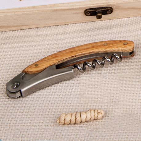 CAVATAPPI IN LEGNO CON ELEGANTE SCATOLA IN LEGNO INCLUSA