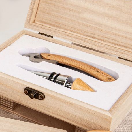 SET 2 PEZZI TAPPO PER VINO E CAVATAPPI, BOMBONIERE CUCINA UTILI