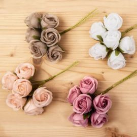 FIORI DECORATIVI PER BOMBONIERE - ROSELLINA COLORE A SCELTA