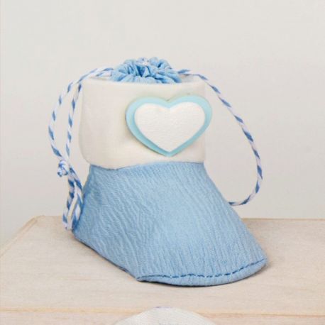 SACCHETTINO CONFETTATA NASCITA MASCHIETTO A SCARPETTA