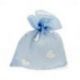 SACCHETTINI PORTACONFETTI CELESTI CON CUORICINI GLITTER CONFETTATA BIMBO