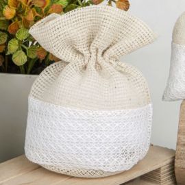 SACCHETTINO PORTACONFETTI TONDO ELEGANTE CONFETTATA EVENTO