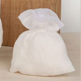 Sacchettini porta confetti in tessuto siciliano misure cm 18x22