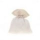 SACCHETTO PORTACONFETTI BIANCO E BEIGE PER CONFETTATA ELEGANTE