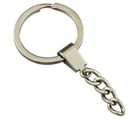 ANELLINO PORTACHIAVI IN METALLO SILVER LUCIDO: ACCESSORI BOMBONIERA FAI DA TE