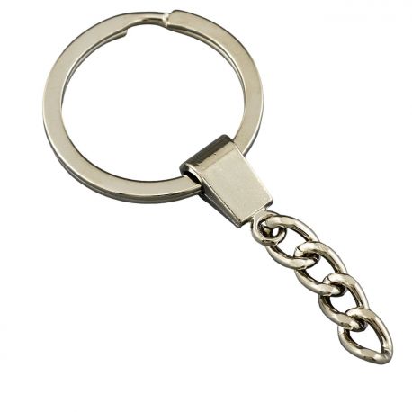ANELLINO PORTACHIAVI IN METALLO SILVER LUCIDO: ACCESSORI BOMBONIERA FAI DA TE