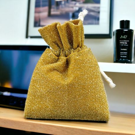 SACCHETTO PORTACONFETTI ORO ELEGANTE PER LA CONFETTATA!