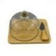 TAGLIERE IN BAMBOO E COLTELLO FORMAGGIO