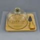 TAGLIERE IN BAMBOO E COLTELLO FORMAGGIO