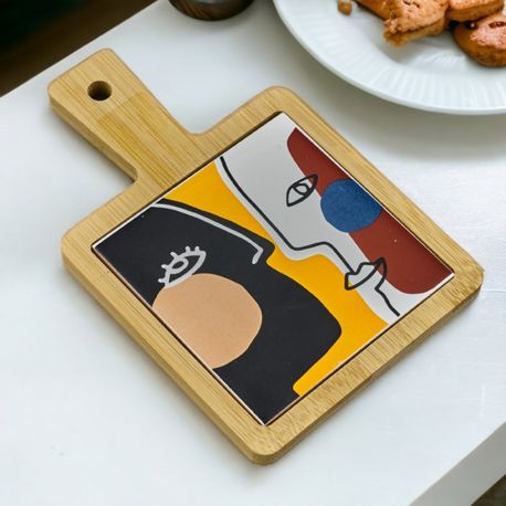 REGALA UN TAGLIERE IN BAMBOO CON DECORAZIONE NAIF!