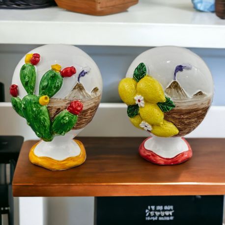 BOMBONIERA: PALLONCINO CON LIMONI O CACTUS E VULCANO