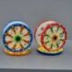 PORTAVAGLIOLI A RUOTA DI CARRETTO SICILIANO, BOMBONIERA IN CERAMICA