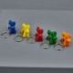 PORTACHIAVE CANI A PALLONCINO ASSORTITO IN 5 COLORI