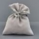 ELEGANTE SACCHETTO PORTACONFETTI GRIGIO PER MATRIMONIO E NOZZE ARGENTO