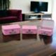 TRIS SCATOLE ROSA CARTONE RIGIDO