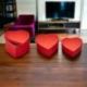SCATOLE RIGIDE ROSSE A CUORE - CONFEZIONAMENTO BOMBONIERE