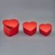 SCATOLE RIGIDE ROSSE A CUORE - CONFEZIONAMENTO BOMBONIERE