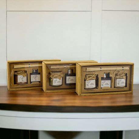 SET 2 CANDELE BARATTOLO+PROFUMA AMBIENTI