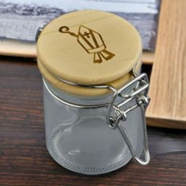 VASETTO CHIUSURA ERMETICO CON INCISIONE SIMBOLI SACRI SANTA CRESIMA