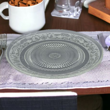 PIATTO CLEAR DECORATO IDEA BOMBONIERA EVENTO