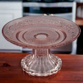 ALZATA IN VETRO ROSA TRASPARENTE: STANDARD, GRANDE E MAXI