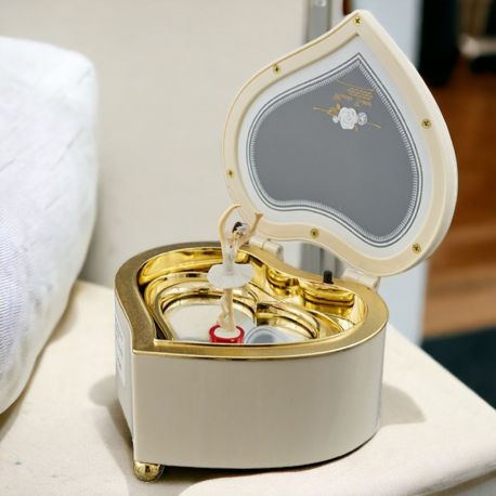 CARILLON CUORE CON DANZATRICE: REGALA UN'EMOZIONE IN MOVIMENTO!