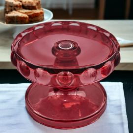 ALZATA PER DOLCI CON BOLLE ROSSA BOMBONIERE