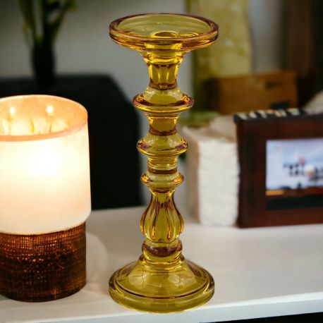 CANDELIERE COLOR ORO IN 3 DIMENSIONI PORTA CANDELE PER EVENTI