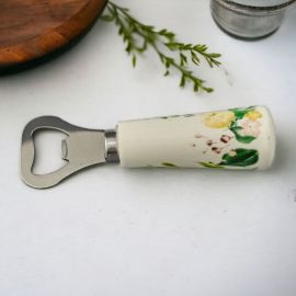 UTILE APRIBOTTIGLIA "ROSEDREAM" PORCELLANA CON FIORI
