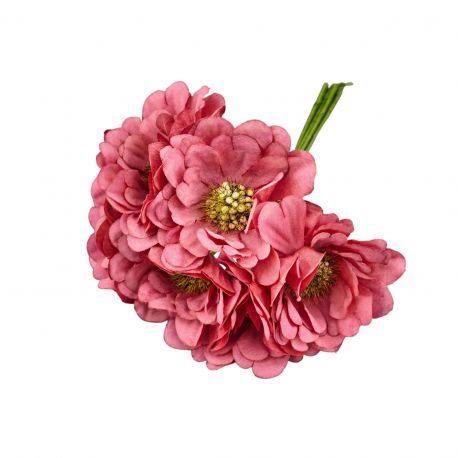 FIORELLINI FINTI CORALLO SFUMATO, PER DECORARE BOMBONIERE