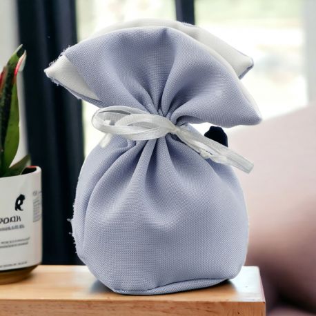 SACCHETTO PORTACONFETTI CELESTE - PER NASCITE, BATTESIMI, PRIMO COMPLEANNO
