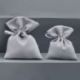 SACCHETTO PORTA CONFETTI IN COTONE GRIGIO PER CONFEZIONAMENTO BOMBONIERE
