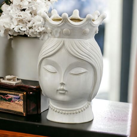 VASO PRINCIPESSA CON CORONA E COLLANA - 2 DIMENSIONI