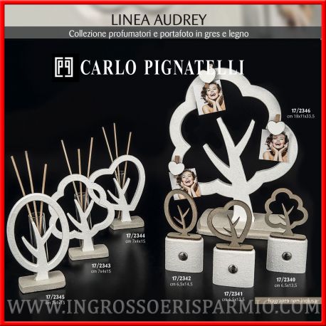 PROFUMATORI PER AMBIENTI E PORTAFOTO MODERNI GRES MATRIMONIO "AUDREY" PIGNATELLI STILE SHABBY NUOVA COLLEZIONE 2018