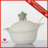 BOMBONIERE UTILI ZUCCHERIERA CUOREMATTO CERAMICA BIANCA SOLIDALE MATRIMONIO COLLEZIONE 2018