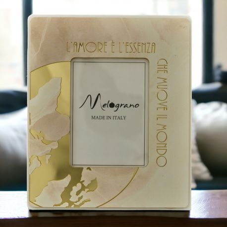 PORTAFOTO "L'AMORE È L'ESSENZA CHE MUOVE IL MONDO" PER BOMBONIERE MATRIMONIO ED EVENTI