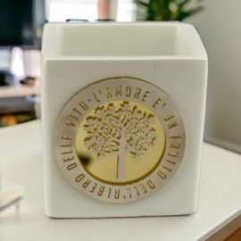Barattoli vetro vasetti ceramica bomboniere porta confetti 2024 online - Doni  Bomboniere