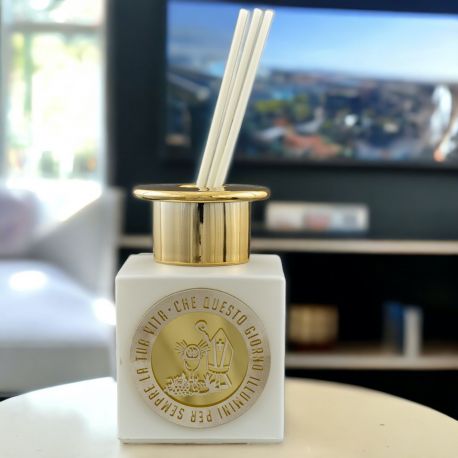 PROFUMATORE AMBIENTE COMUNIONE E CRESIMA, SIMBOLI SACRI E FRASE
