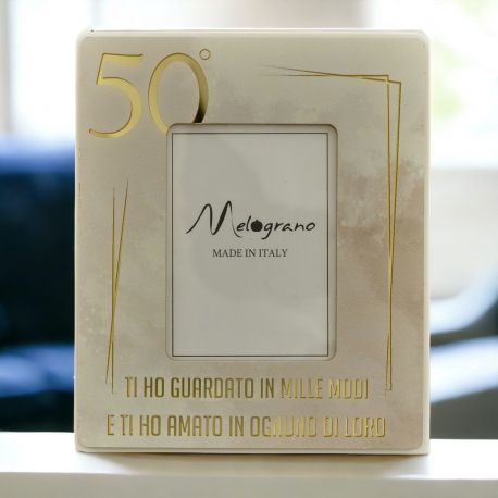 PORTAFOTO 50° ANNIVERSARIO: UN RICORDO NOZZE D'ORO INDIMENTICABILE