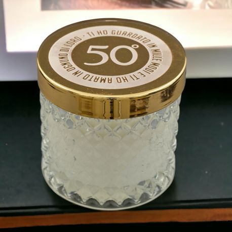 PORTACANDELA VETRO 50° ANNI: REGALO UTILE E ORIGINALE!