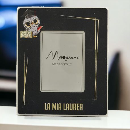 CORNICE PORTAFOTO GUFETTO LAUREATO E SCRITTA LA MIA LAUREA