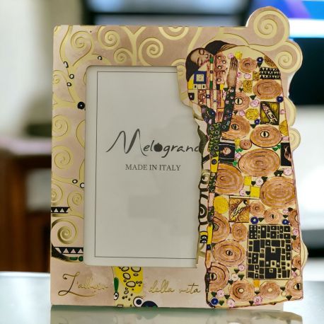 PORTAFOTO "ABBRACCIO DI KLIMT"E ALBERO DELLA VITA PER IL MATRIMONIO E ANNIVERSARIO