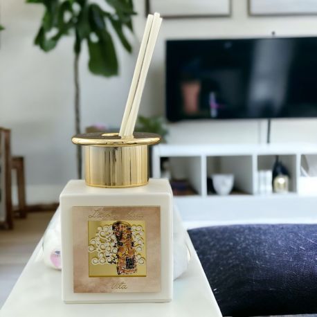 DIFFUSORE ESSENZA L'ABBRACCIO DI KLIMT CON SCRITTA "L'ALBERO DELLA VITA"