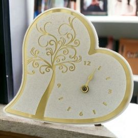 OROLOGIO A CUORE CON ALBERO DELLA VITA color ORO